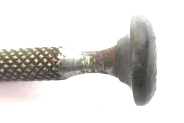 Vintage Flat Head Metal Screwdriver Pat. MCH 2210 Plastic Handle