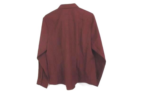 A+ by SAI Wine Colored Dress Hospitality Shirt Long Sleeve 8208 Womens L