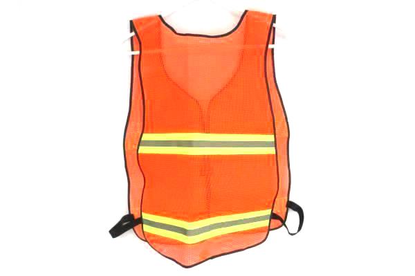 Orange Mesh Reflective Safety Vest Protective Gear Adult Size XL Safety Flag Co.
