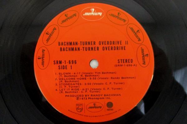 Bachman Turner Overdrive II 1973 12" Vinyl 33 RPM LP Record Mercury SRM-1-696