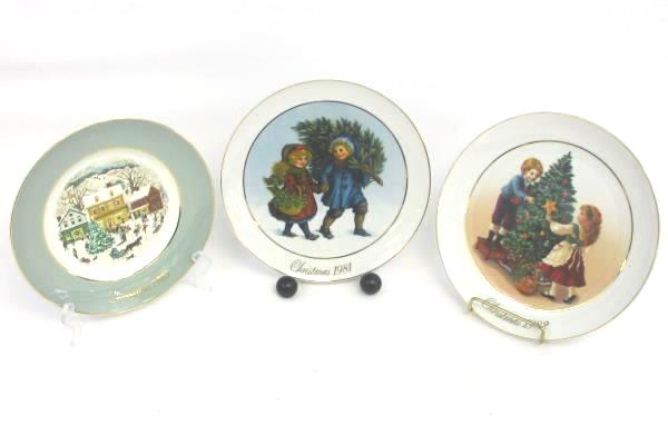 Lot of 6 Avon Christmas Plates By Enoch Wedgwood 1977 - 1982 w/ Boxes