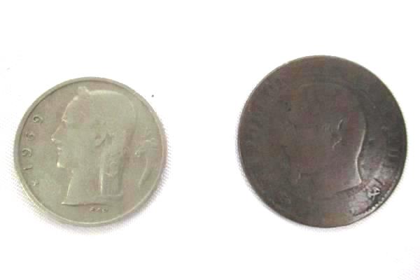 Lot of 4 Coins From France And Belgium Dated 1952 To 1969 Collectible Currency