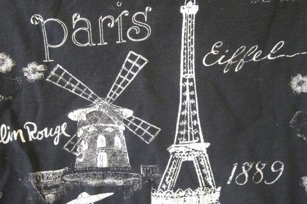 'Paris' Shirt by Christopher & Banks Black White Women's Size M