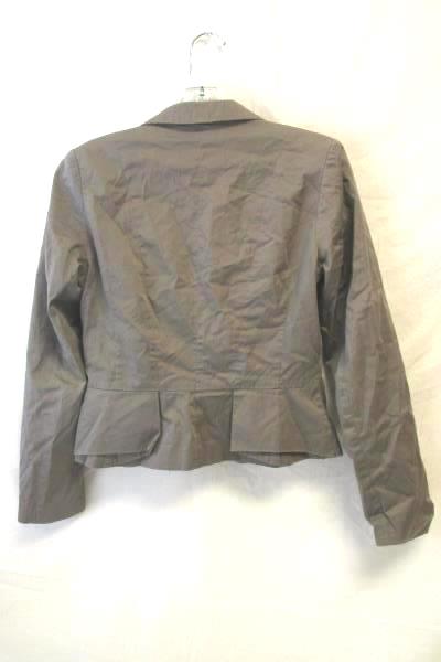 Girl's Grey White Inside Lining Dress Single Button Jacket By H&M Size 8