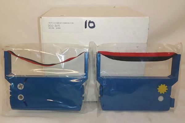 Lot of 9 Cash Register Ribbon Cartridges 900 B/R Nylon 6U/BX Black/Red