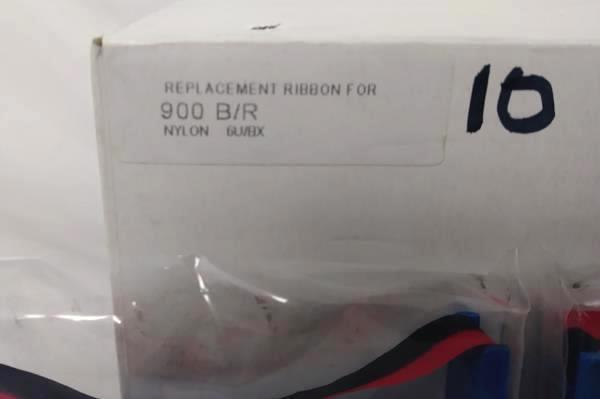Lot of 9 Cash Register Ribbon Cartridges 900 B/R Nylon 6U/BX Black/Red