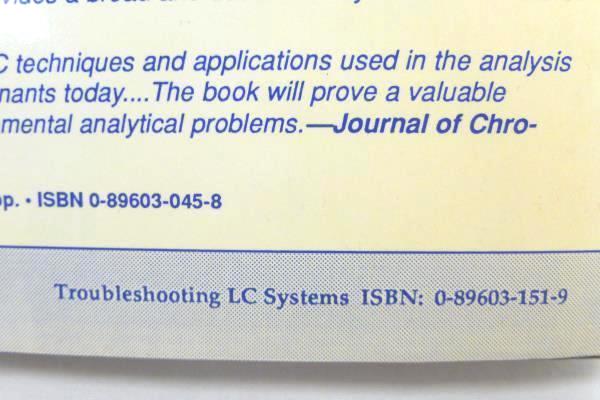 John W. Dolan Trouble Shooting Liquid Chromatography Systems Clifton, NJ Signed