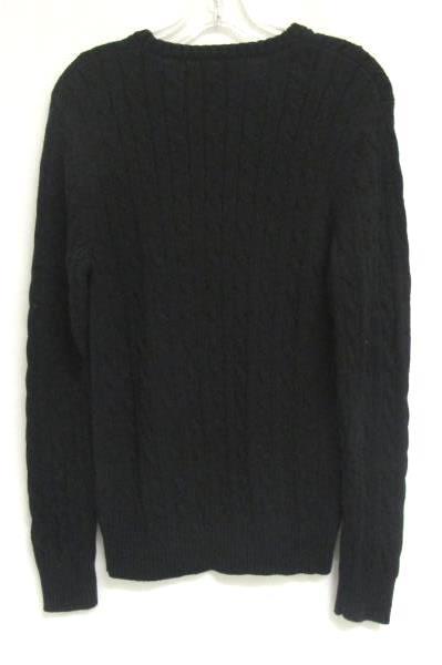 Old Navy Women's Black Long Sleeved Cable Knit Sweater Size S