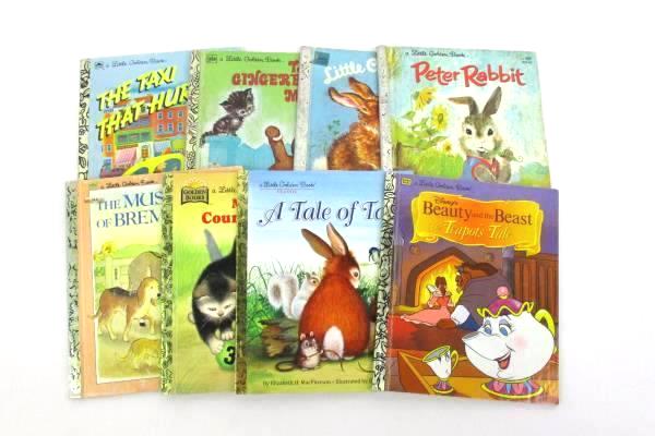 Lot of 8 Little Golden Books Dated 1960-1990