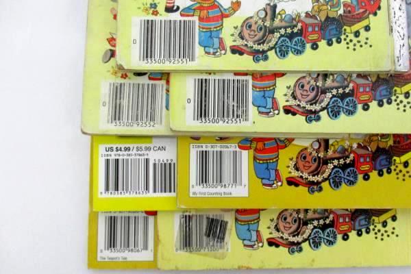Lot of 8 Little Golden Books Dated 1960-1990
