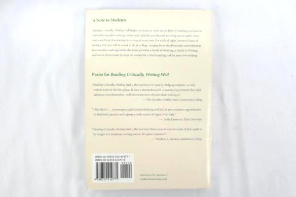 Reading Critically Writing Well 7th Edition Axelrod Cooper Warriner Bedford