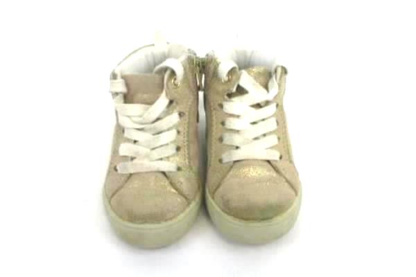 Carter's MARTHA Beige Glitter High Top Lace-Up Shoes Sneakers Kid's Youth Size 7