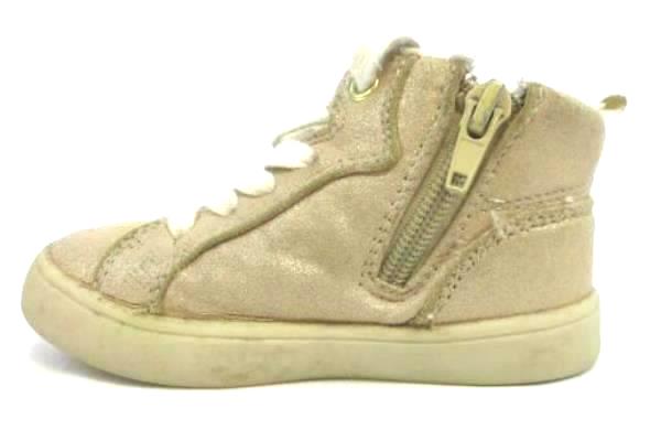Carter's MARTHA Beige Glitter High Top Lace-Up Shoes Sneakers Kid's Youth Size 7
