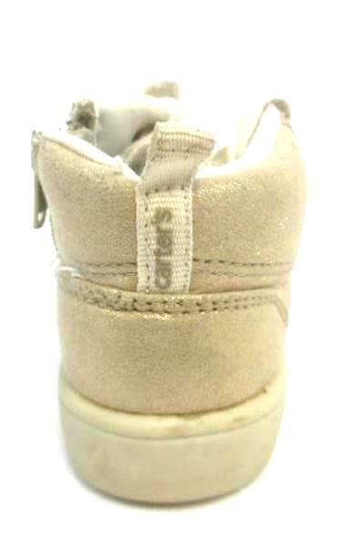 Carter's MARTHA Beige Glitter High Top Lace-Up Shoes Sneakers Kid's Youth Size 7