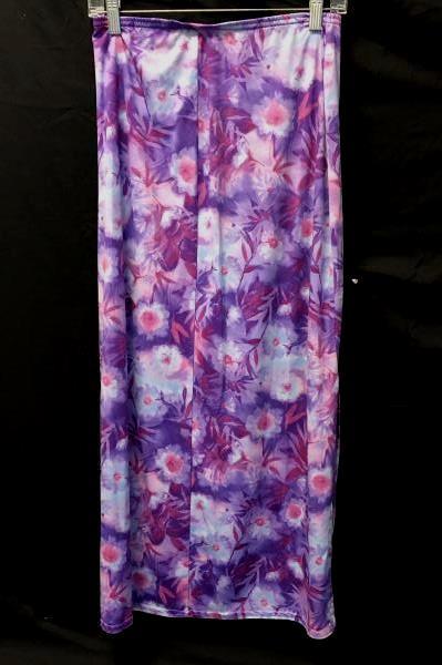 Women's Purple Multicolored Skirt By Up Front Size M 100% Polyester