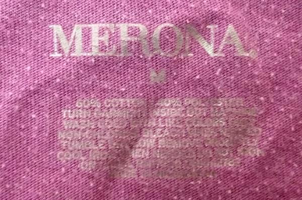 Women's Purple Long Sleeve Top By Merona Size M 60% Cotton