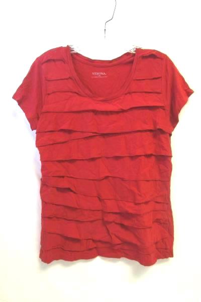 Women's Red Top By Merona Size L/G 60 % Cotton