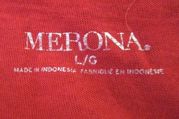 Women's Red Top By Merona Size L/G 60 % Cotton
