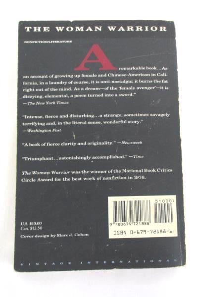 Lot of 2 Culture Women Empowerment Novels Books Maxine Hong Kingston Sarah Hall