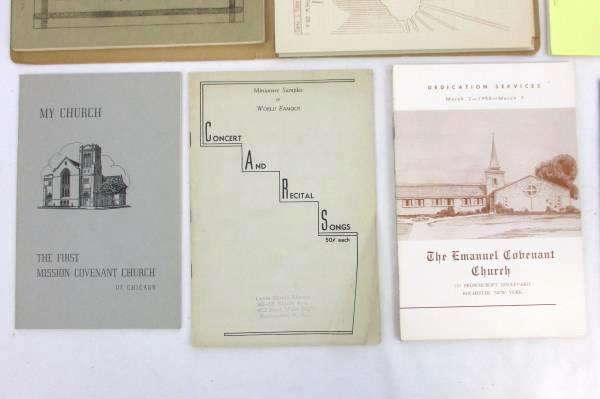 Lot of 11 Church Songbooks Yearbooks Programs And Pamphlets