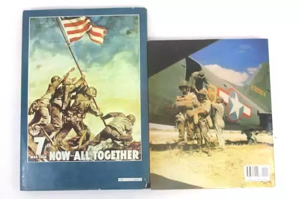 Lot of 2 Hardback Books: US Airborne Forces + Illustrated History of WWII