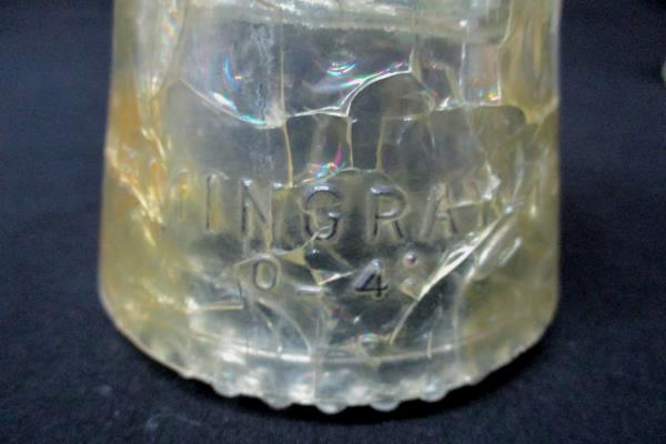 Lot of 2 Vintage Crackled Clear Glass Insulator Hemingray #16 Made in USA 24 28