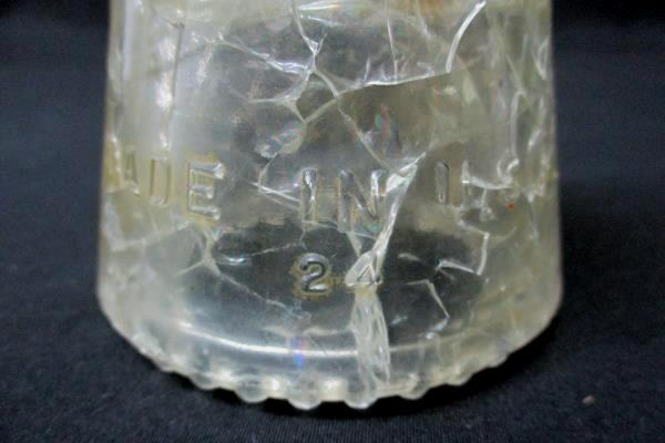Lot of 2 Vintage Crackled Clear Glass Insulator Hemingray #16 Made in USA 24 28