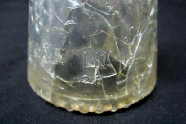 Lot of 2 Vintage Crackled Clear Glass Insulator Hemingray #16 Made in USA 24 28