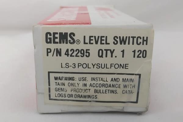 Gems Sensors Single Station Level Switch 42295 LS-3 Polysulfone