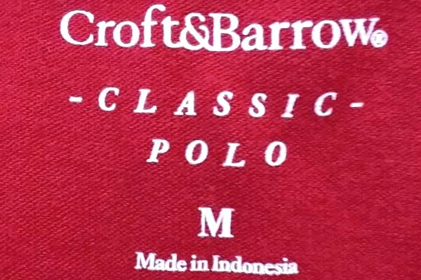 Men's Red Polo Shirt By Croft&Barrow Size M
