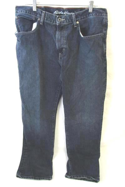 Men's Pair Of Dark Blue Bluejeans By Eddie Bauer Size 36X32