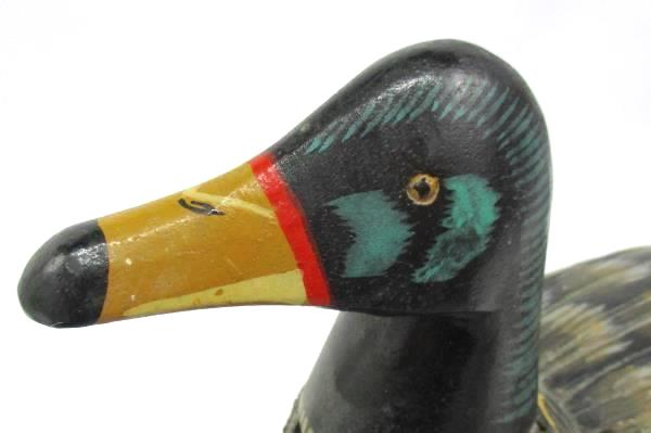 Vintage Sea Grass & Wood Handmade Duck From The Philippines