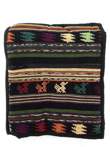 NEW Black Guatemalan Hand Woven Mochila Crossbody Bag Med CONCERNED CRAFTS