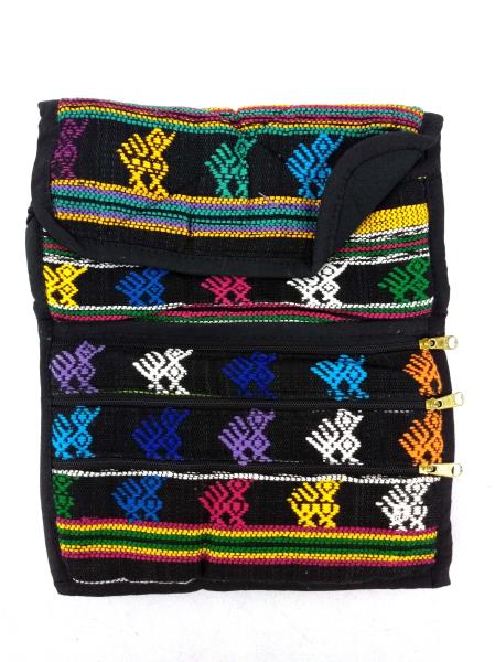 5pc Lot Medium Guatemalan Hand Woven Mochila Crossbody Travel Bags NEW