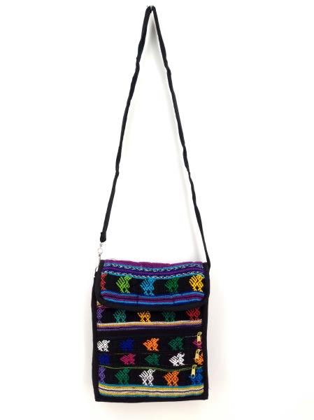NEW Lot of 5 Medium Guatemalan Hand Woven Mochila Crossbody Bags Wholesale