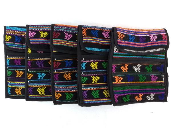NEW 5pc Lot Guatemalan Hand Woven Medium Mochila Crossbody Bags Wholesale