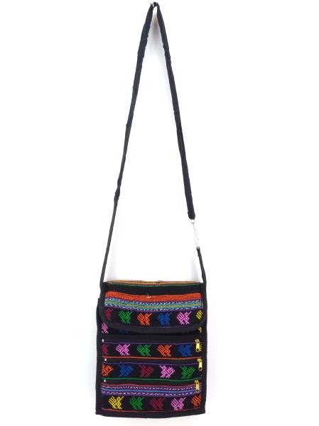 New Guatemalan Hand Woven Mochila Crossbody Travel Bags 5pc Lot Medium