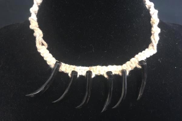 Set of 2 Macrame Claw Shell Beaded Bracelets Anklets Made In Philippines