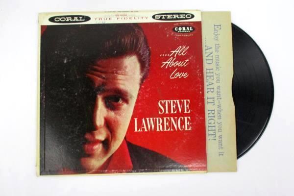 Steve Lawrence "All About Love" 1958 12" Vinyl 33 RPM LP Records Jazz