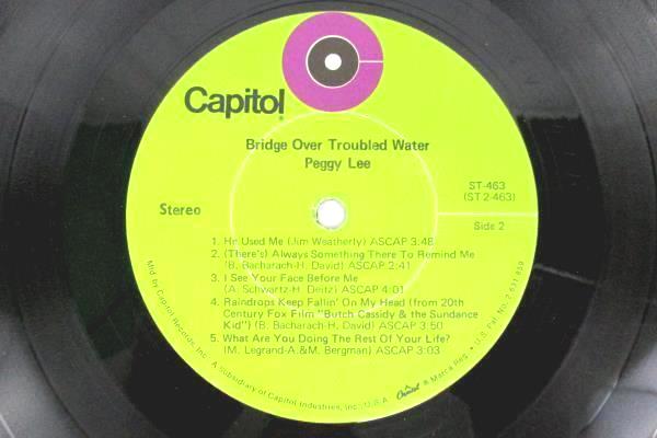 Peggy Lee Bridge Over Troubled Water 1970 12 Inch Vinyl 33 RPM LP Records Jazz