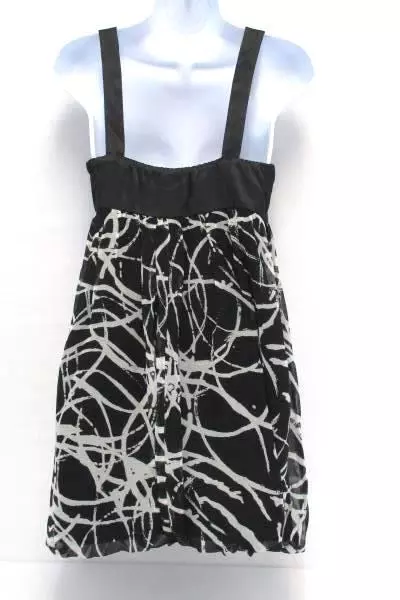 21 Empire Waist Baby Doll Formal Dress Women's Size Small With Tags Black Design