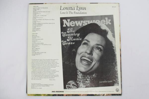 Loretta Lynn "Love Is A Foundation" 1973 12" Vinyl 33 RPM LP Record Country