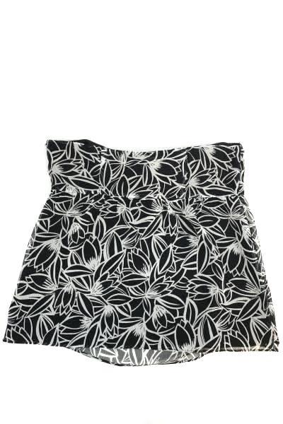 Ann Taylor LOFT Women's Halter Black & White Floral Summer Top Size 6
