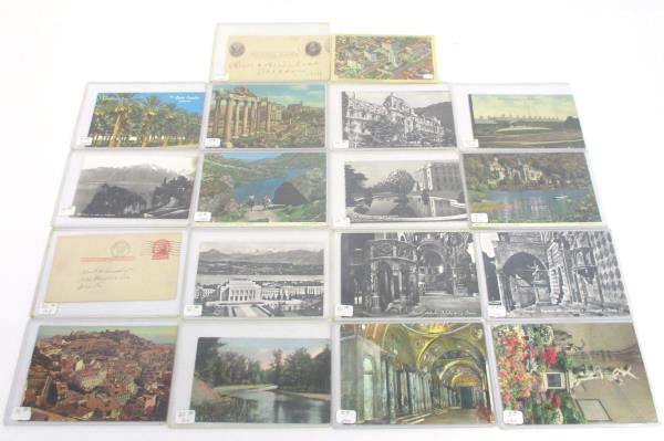 Lot of 18 Vintage Postcards - US, Italy, Ireland, Switzerland, Portugal