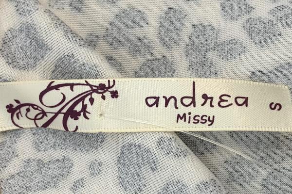 Andrea Missy Black & Animal Print Half Sleeve Women's Size Small