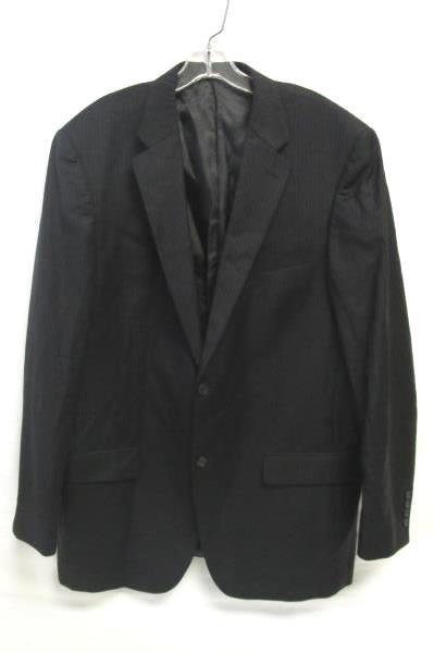 Men's Black Long Sleeve Suit Jacket Dry Clean Only By Alfani Size 44L