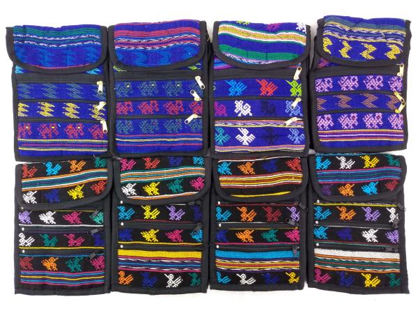8pc Lot: Tribal Guatemalan Boho Festival Mochila Crossbody Bags SMALL #A