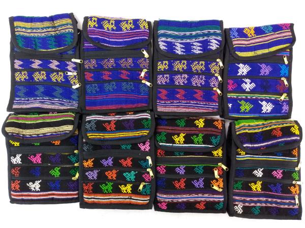 8pc Lot: Assorted Boho Festival Guatemalan Mochila Crossbody Bags Small #D