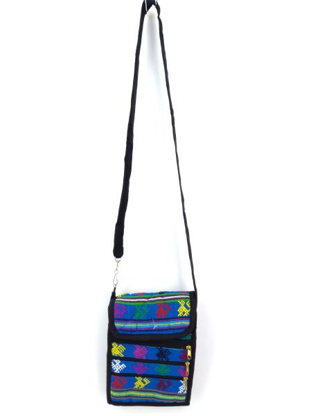 NEW 90s Guatemalan Hand Woven Boho Mochila Crossbody Bag Small #A