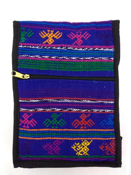 NEW Blue 90s Guatemalan Hand Woven Boho Mochila SMALL Crossbody Bag